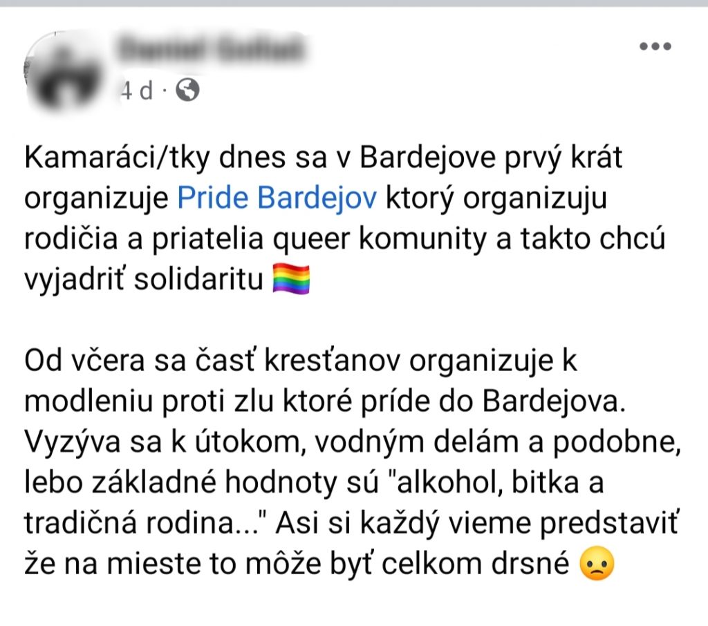 V Bardejove sa už túto sobotu uskutoční Pride - Bardejov i celé Slovensko sa spojí v modlitbe za ochranu rodín 1